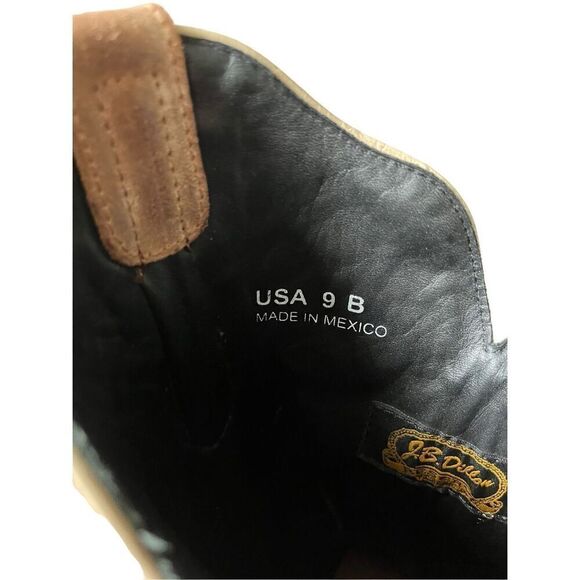 J. B. Dillon Women’s Cowboy Coastal Boots size 9 B Brown Studded - Picture 4 of 14